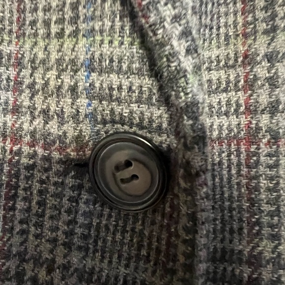 Sag Harbor Petite Vintage Women’s Wool Houndstooth long Line Blazer 14P Academia - Picture 10 of 12